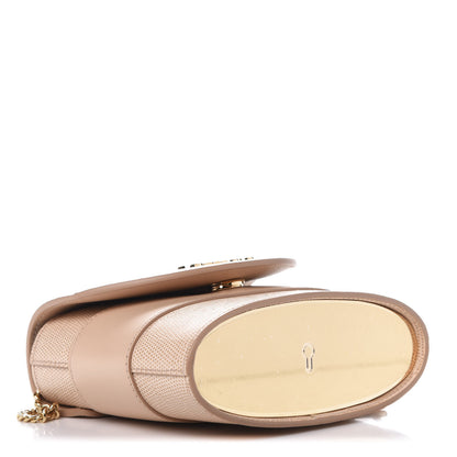 Chloe Calfskin Lizard Embossed Small Aby Lock Delicate Pink 4 of 11