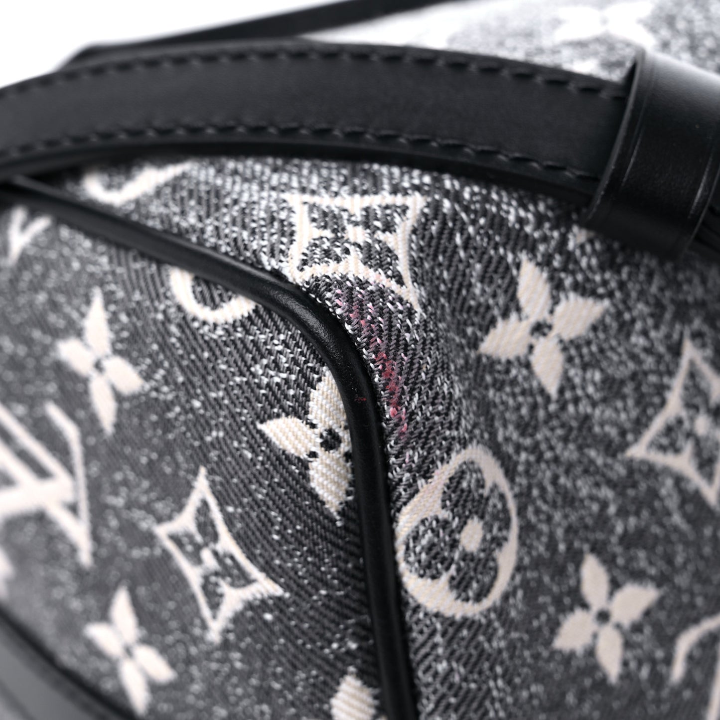 Denim Monogram Jacquard Speedy Bandouliere 25 Black
