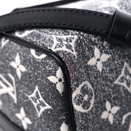 Louis Vuitton Denim Monogram Jacquard Speedy Bandouliere 25 Black 9 of 10