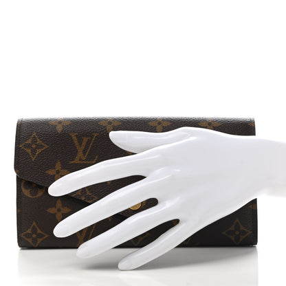 Louis Vuitton Monogram Sarah Wallet NM Rose Ballerine 2 of 7