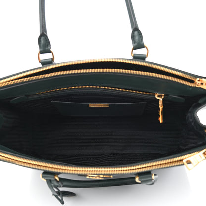 Prada Saffiano Large Galleria Double Zip Tote Smeraldo 5 of 10