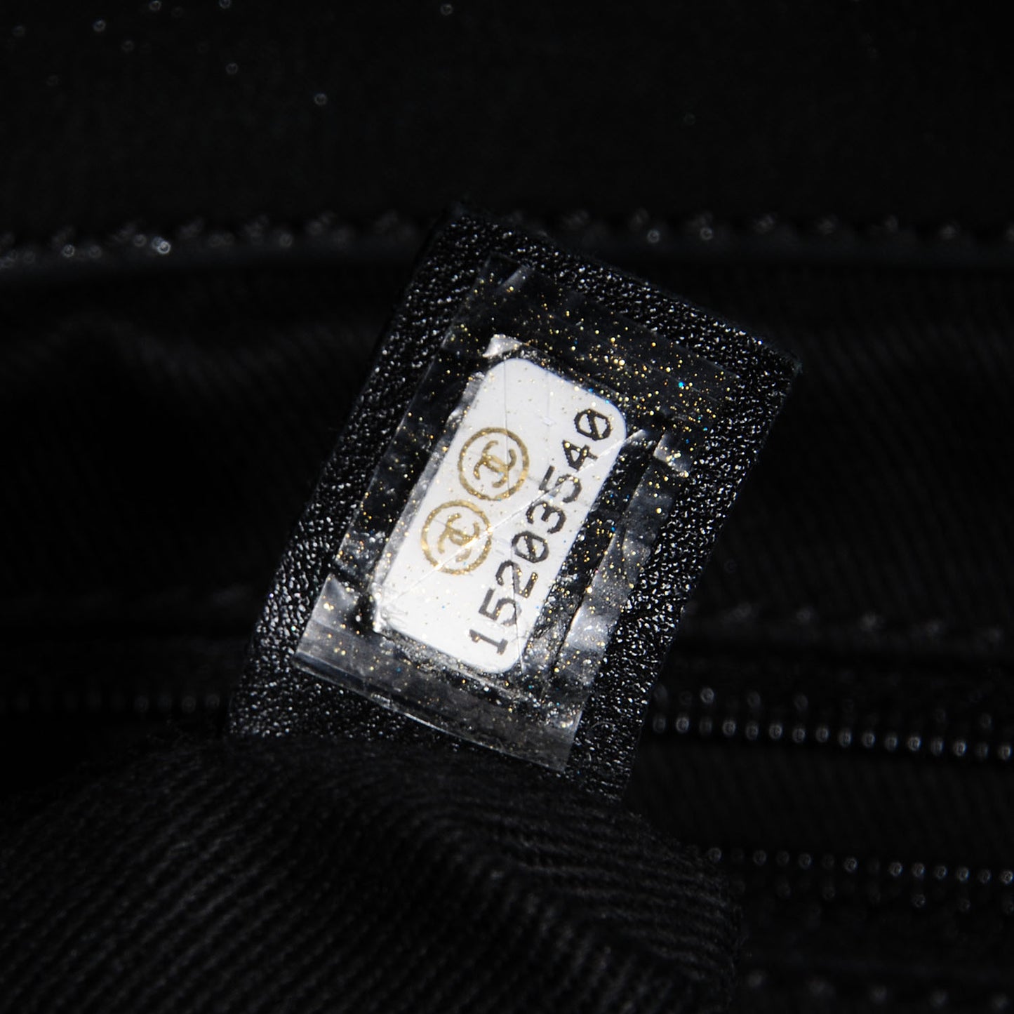 Iridescent Calfskin In the Mix Jumbo Double Flap Black