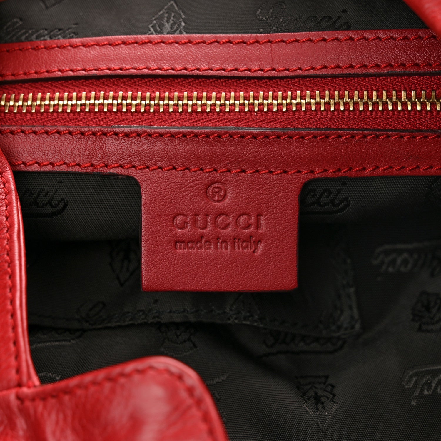 Gucci Calfskin Medium Hysteria Hobo Red 6 of 10
