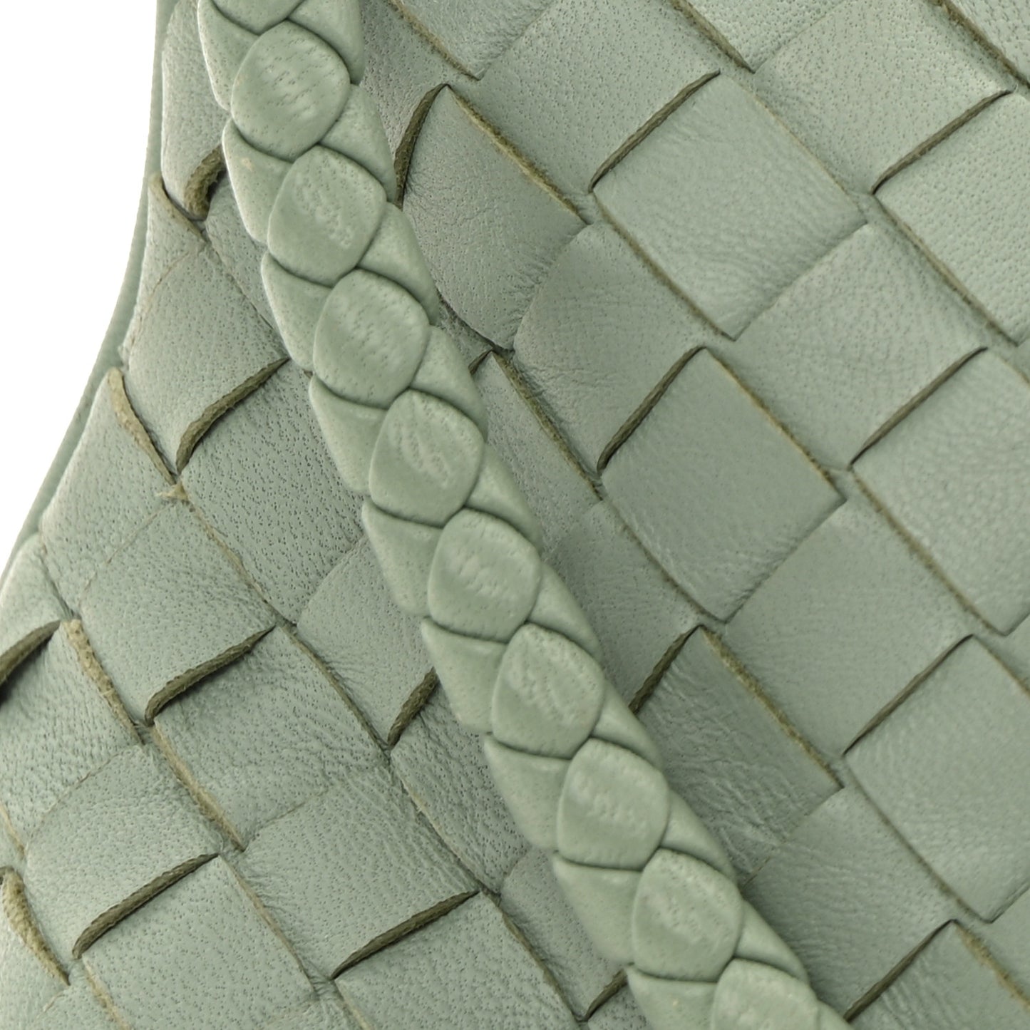 Nappa Intrecciato Mini Shoulder Bag Sauge