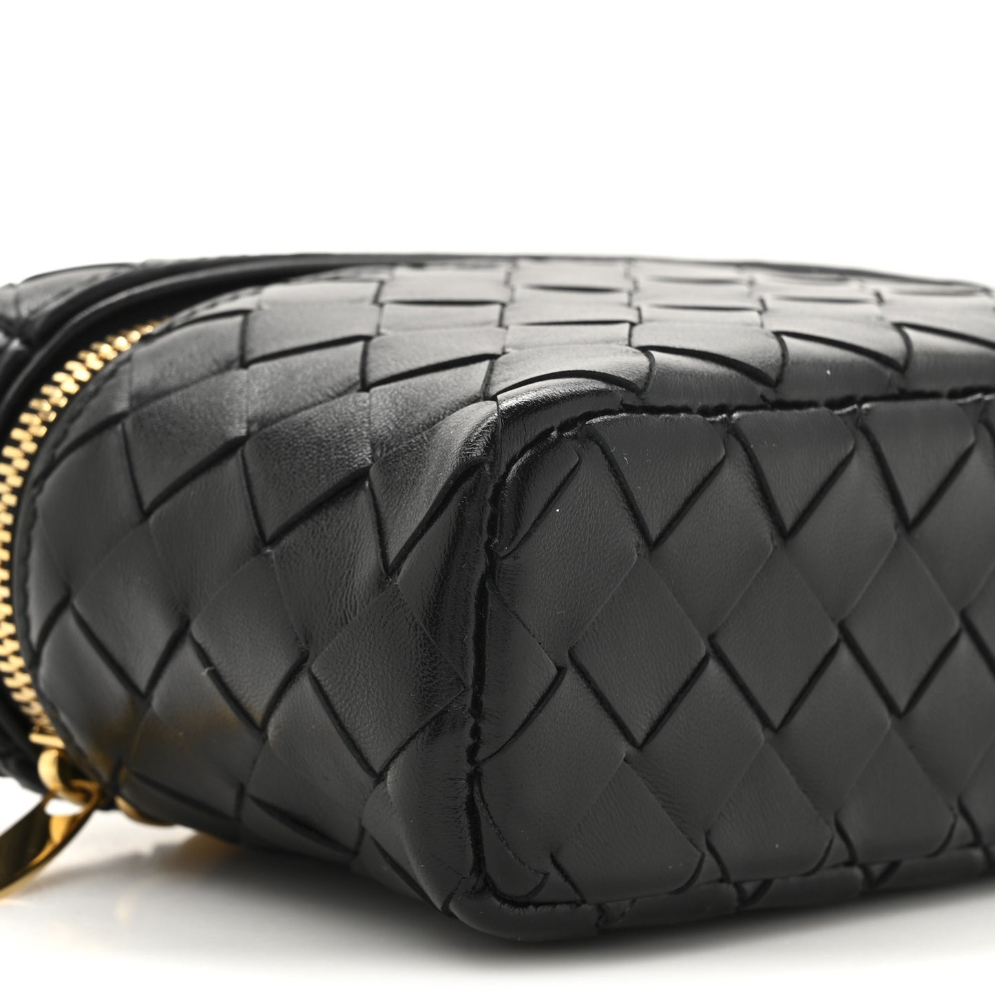 Calfskin Intrecciato Bang Bang Vanity Case Black