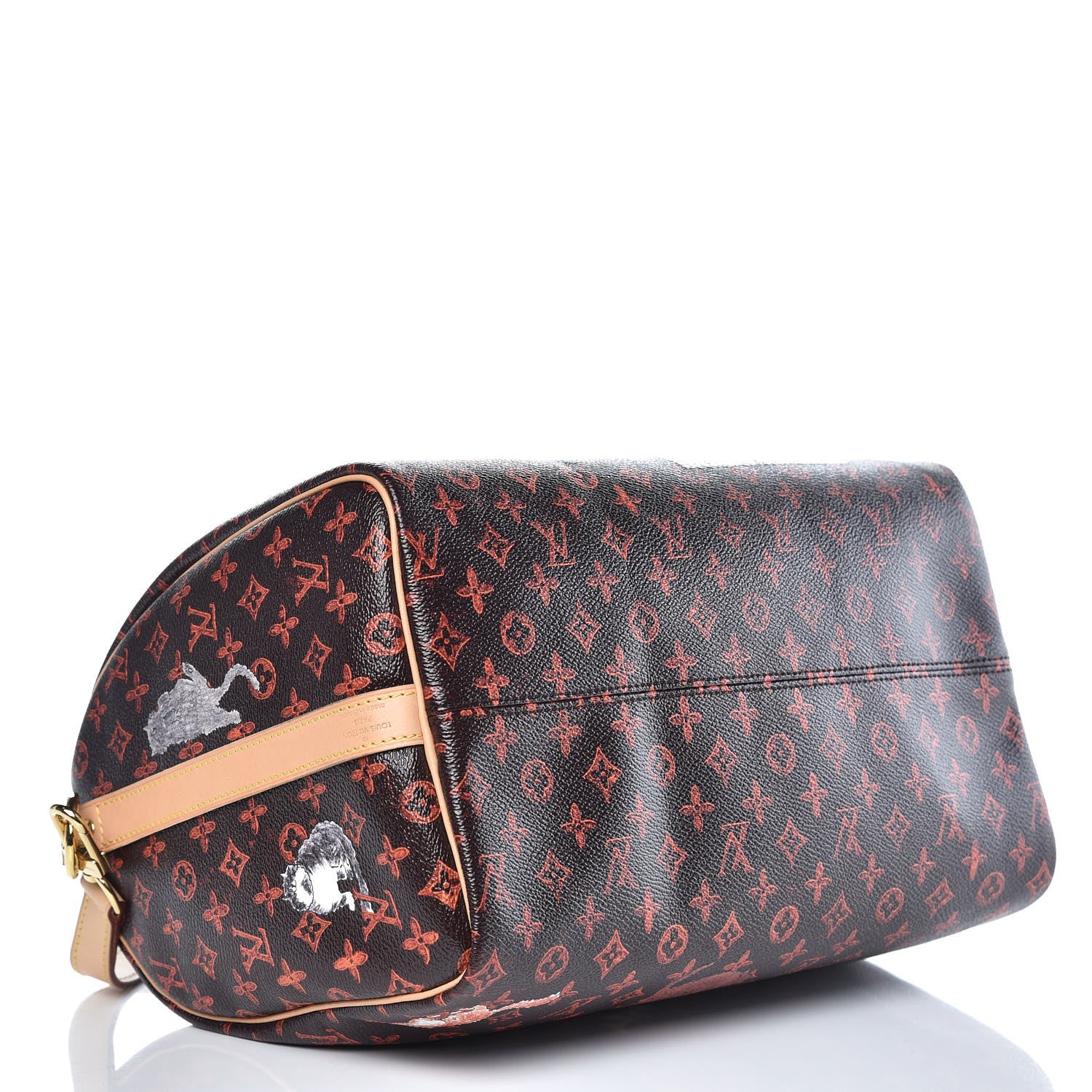 Louis Vuitton Catogram Speedy Bandouliere 30 Marron 4 of 10