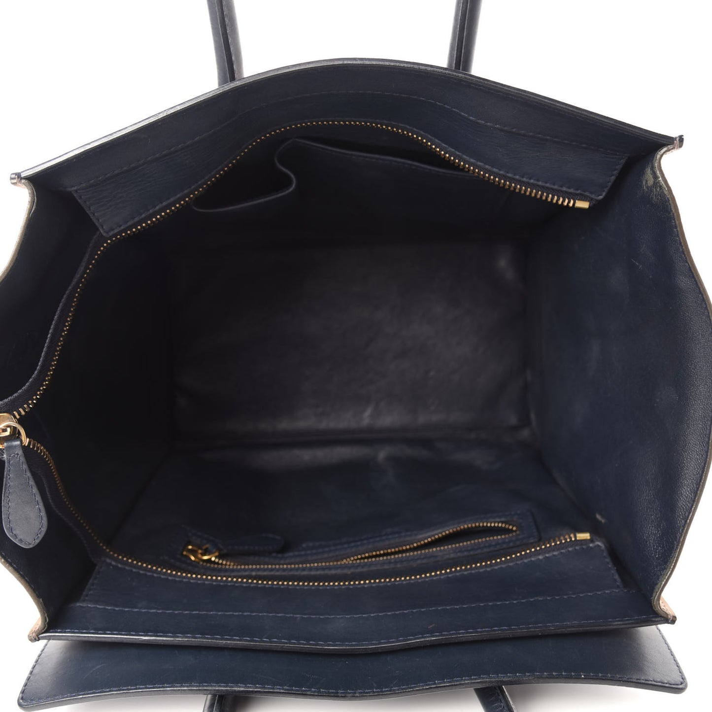 Nubuck Smooth Calfskin Mini Tri-Color Luggage Marron