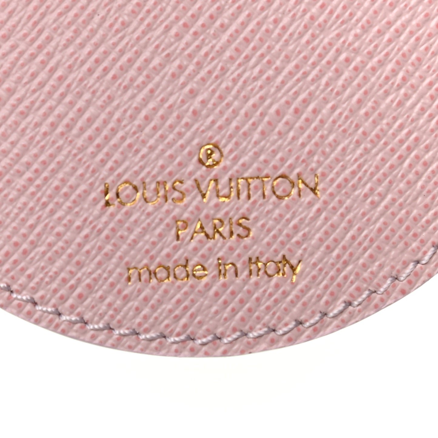 Monogram LV Mirror Bag Charm Key Holder Rose Ballerine