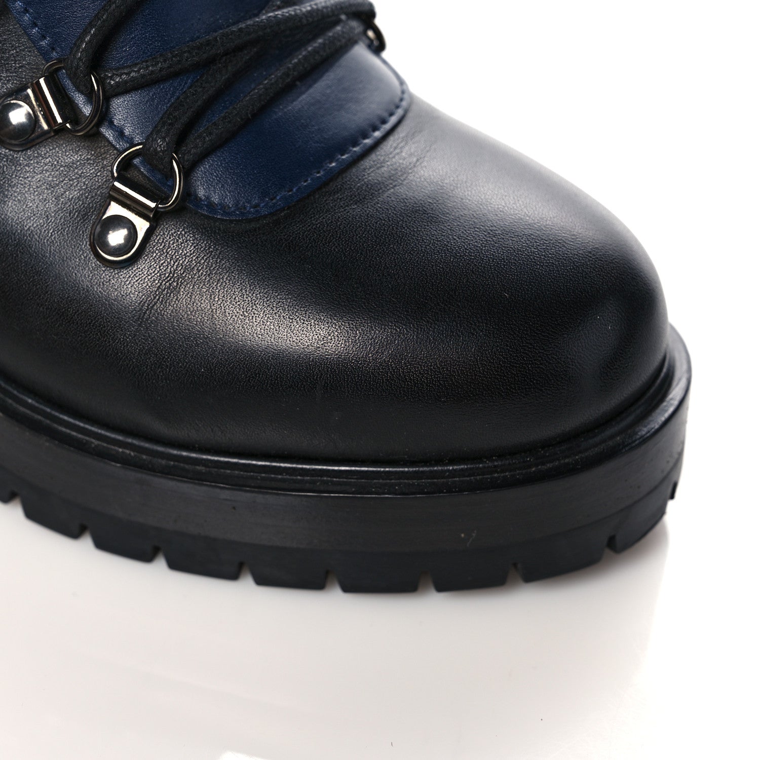 Hermes Greased Calfskin Promenade Boots 37 Black Multicolor 8 of 19