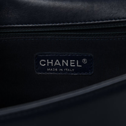 Chanel Lambskin Quilted Large Boy Flap Navy 6 of 13