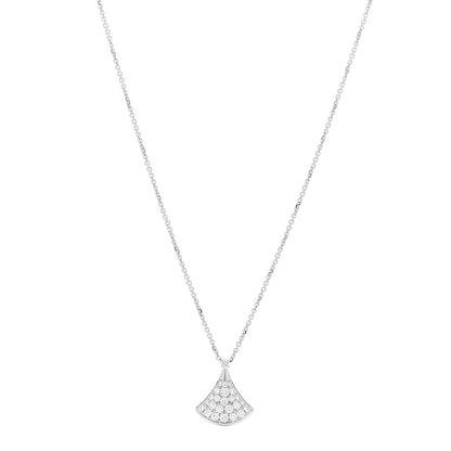 Bulgari 18K White Gold Diamond Divas' Dream Pave Necklace 1 of 5