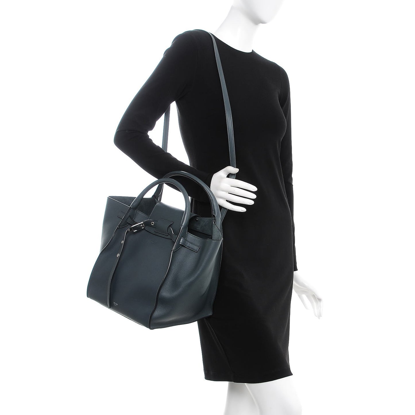 Smooth Calfskin Small Big Bag Slate