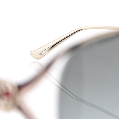 Gucci Metal Oversized Round Frame GG0225S Sunglasses Gold 5 of 8