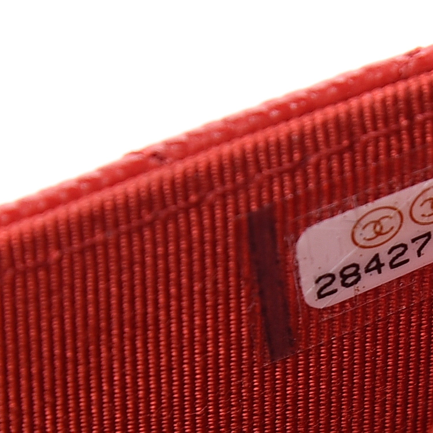 Chanel Caviar Quilted Flap Card Holder Wallet Red 7 of 8