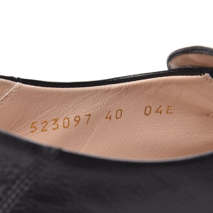 Gucci Goatskin Crystal Womens Horsebit Loafers 40 Black 8 of 10