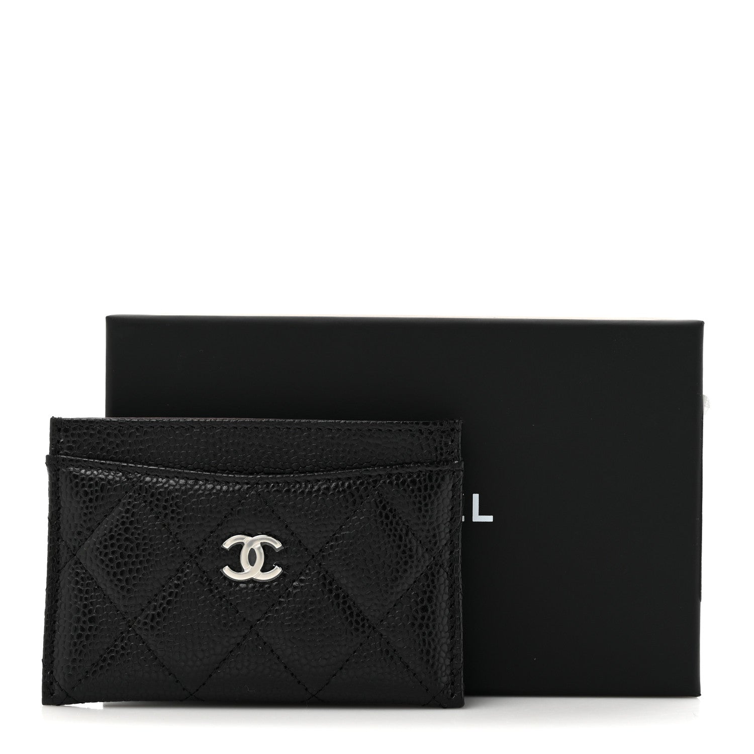 Chanel Caviar Quilted Card Holder Black 9 of 9