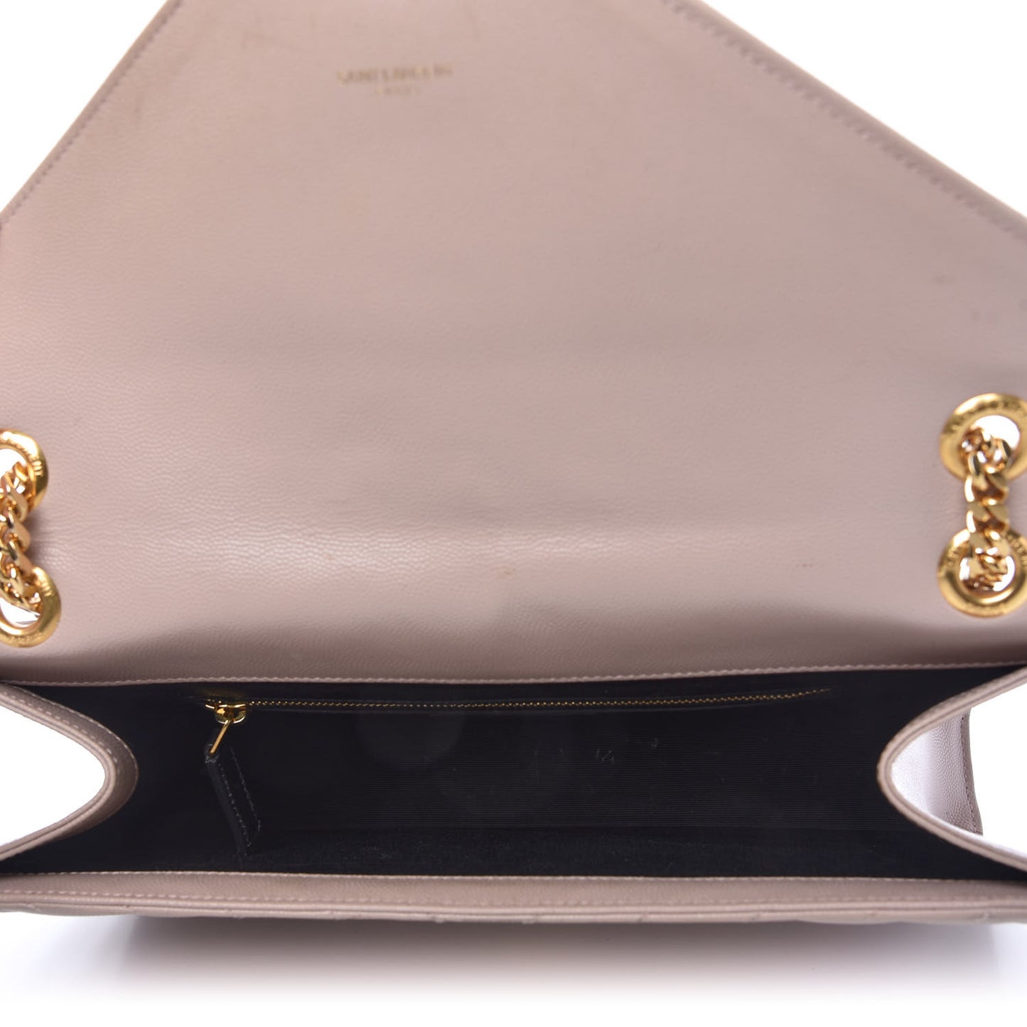 Grain De Poudre Matelasse Chevron Large Monogram Satchel Rose Antic