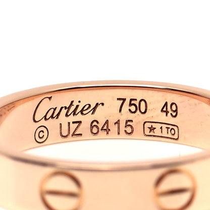 Cartier 18K Yellow Gold 3.5mm LOVE Wedding Band Ring 49 4.75 4 of 5