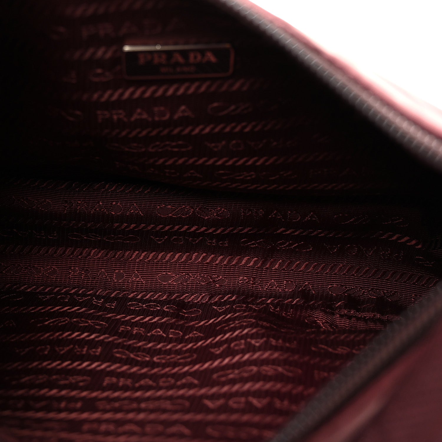 Prada Tessuto Nylon Mini Re-Edition 2000 Bag Granato 5 of 9