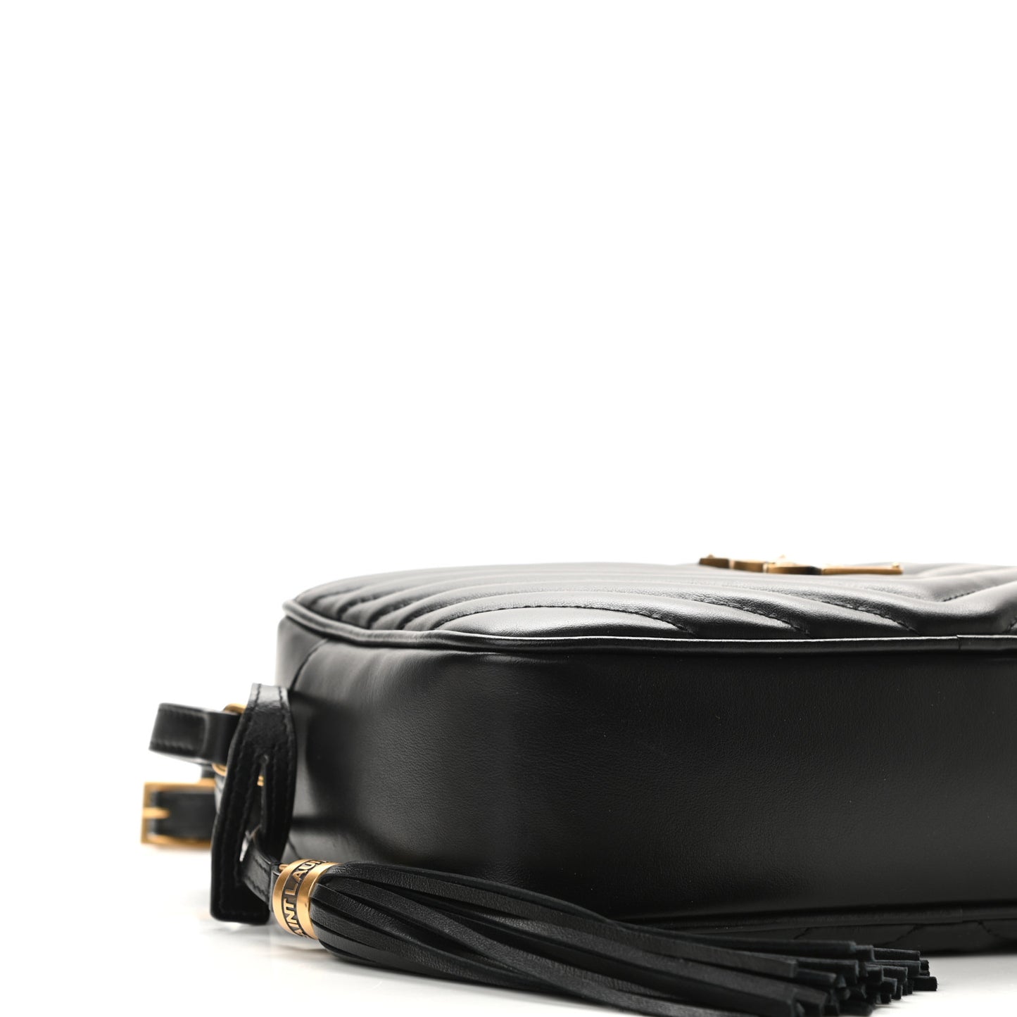 Calfskin Matelasse Monogram Lou Camera Bag Black
