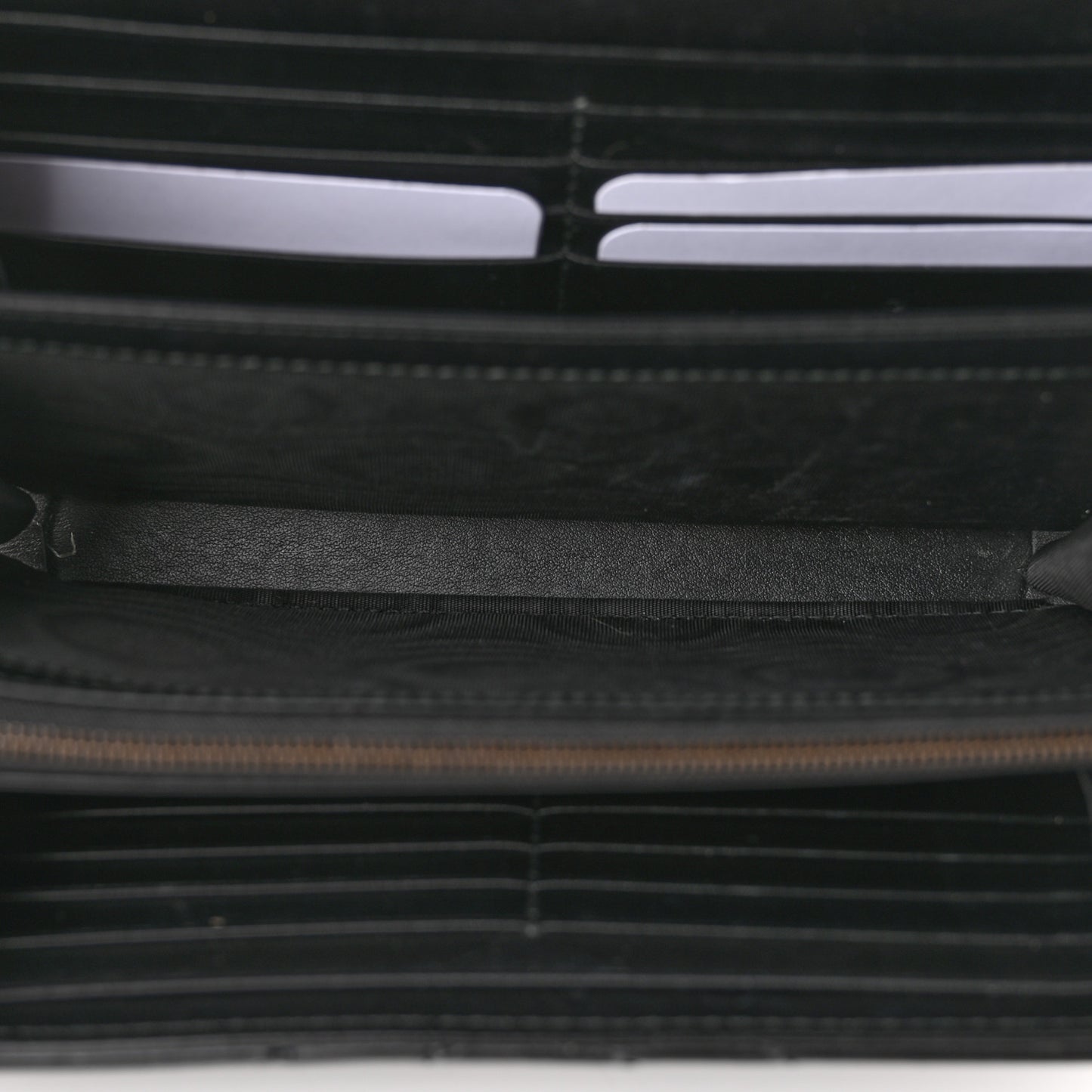 Calfskin Matelasse GG Marmont Chain Wallet Black