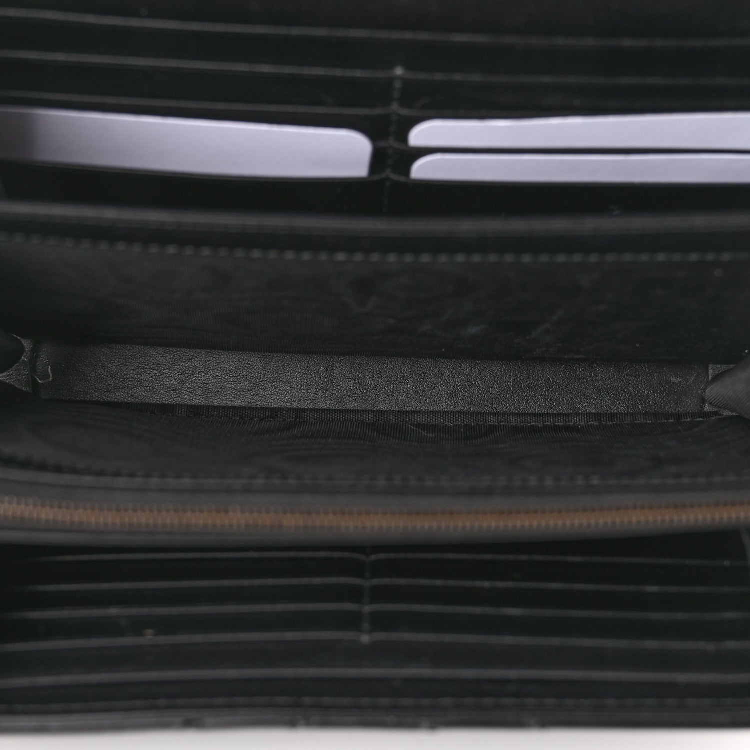 Gucci Calfskin Matelasse GG Marmont Chain Wallet Black 5 of 10
