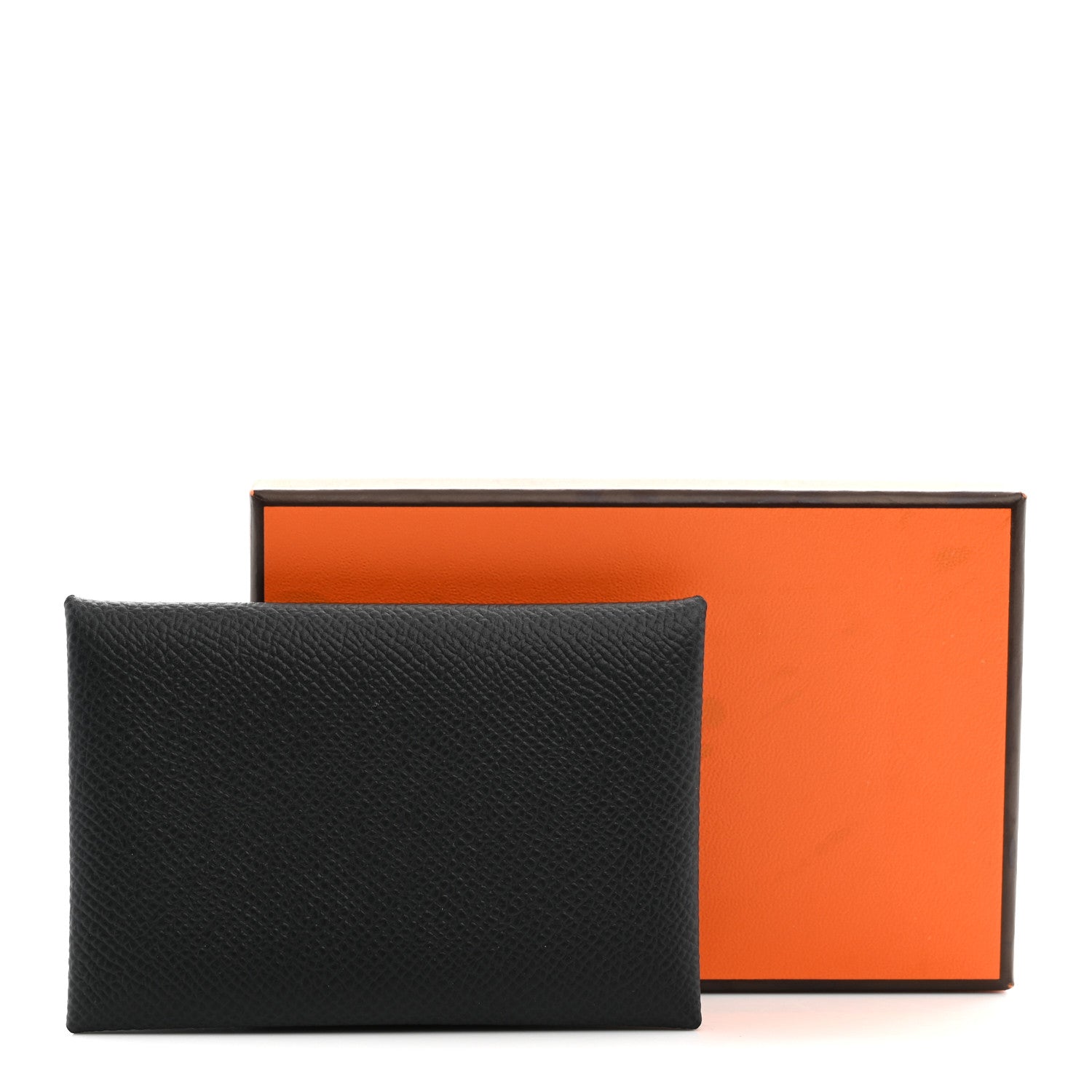 Hermes Epsom Calvi Card Case Black 8 of 8