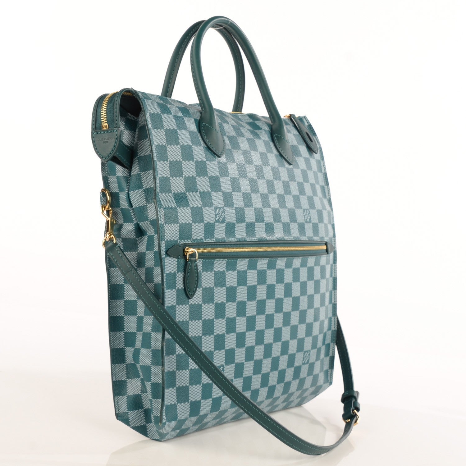 Louis Vuitton Damier Couleur Mobil Bag Cyan 3 of 7