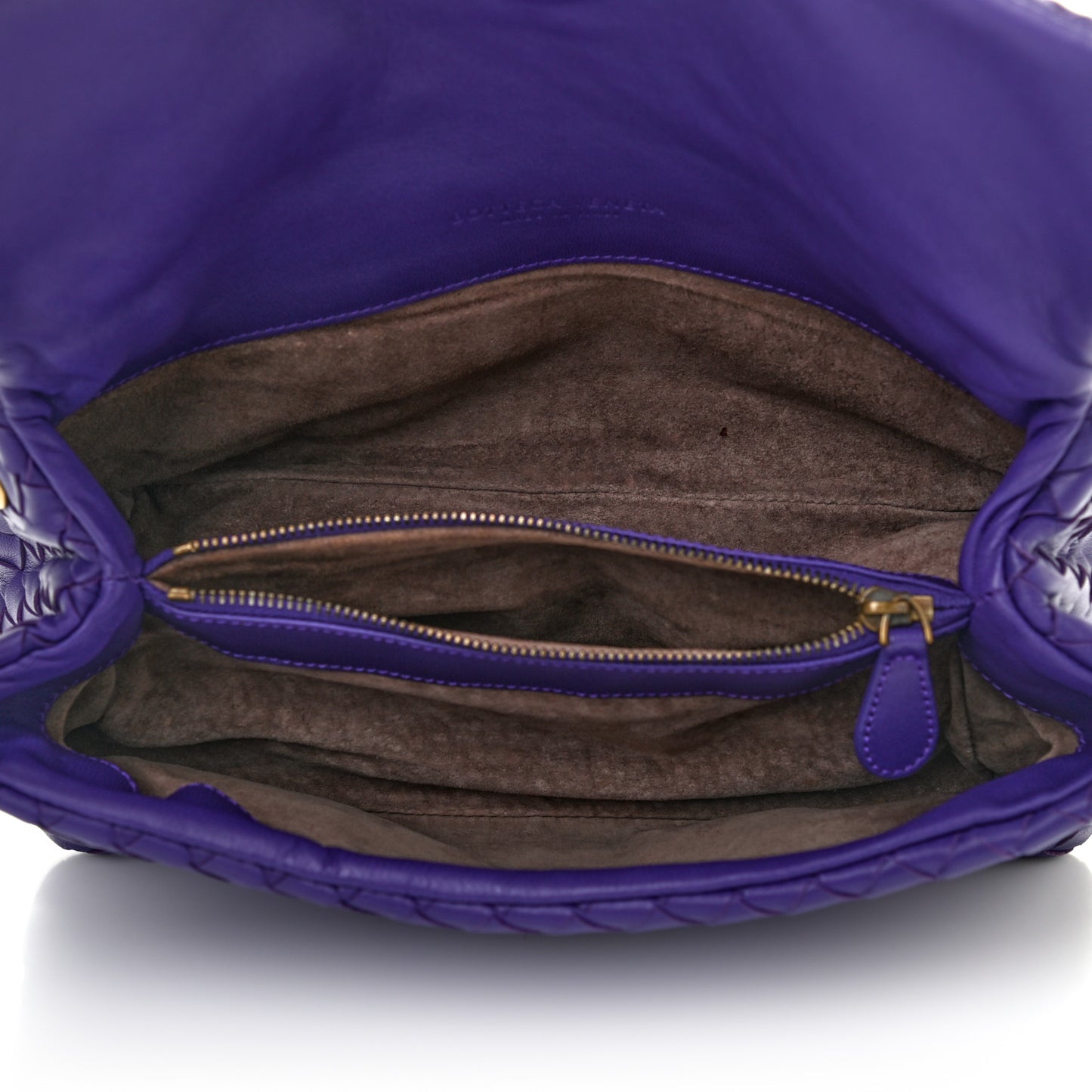 Nappa Intrecciato Clutch Anemone