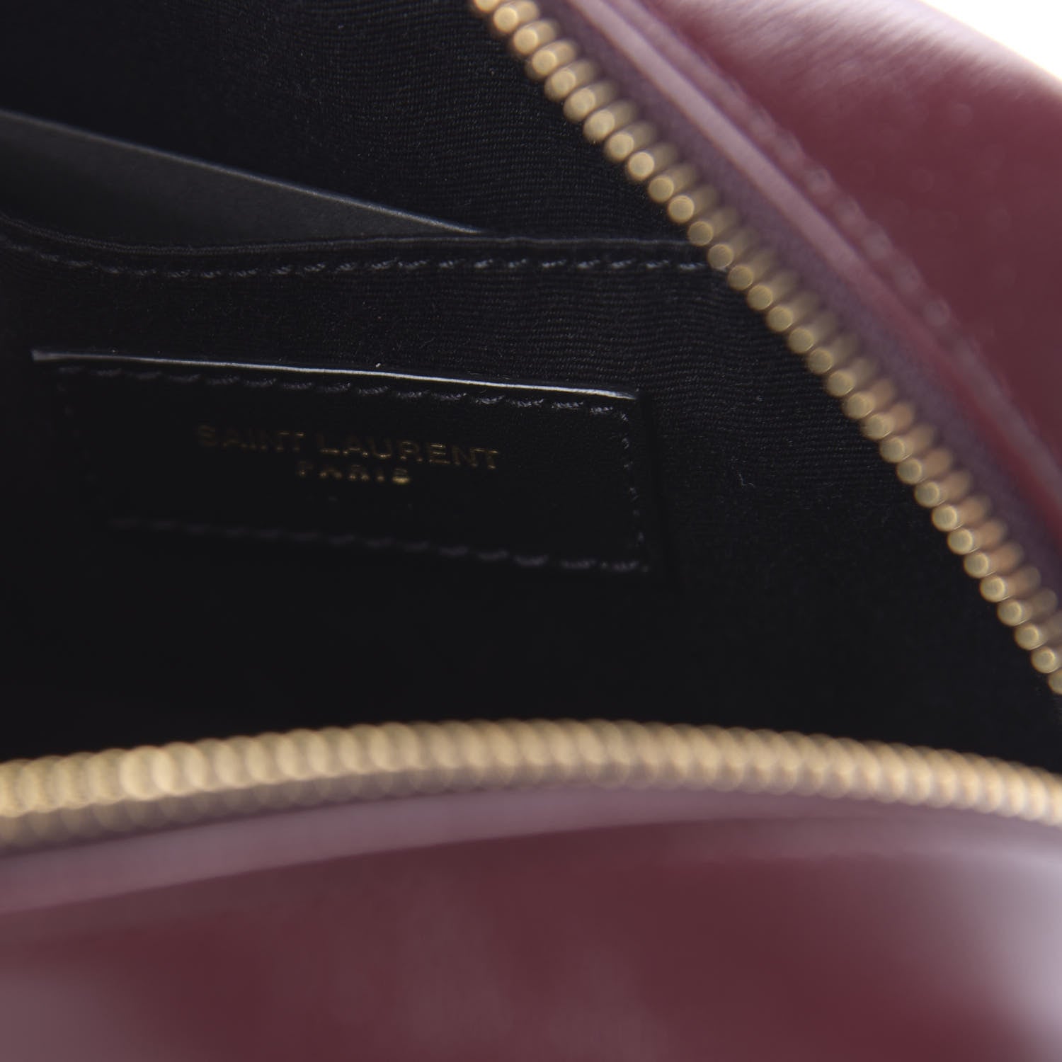 Saint Laurent Calfskin Canvas Monogram Lou Belt Bag Natural Dark Legion Red 8 of 9