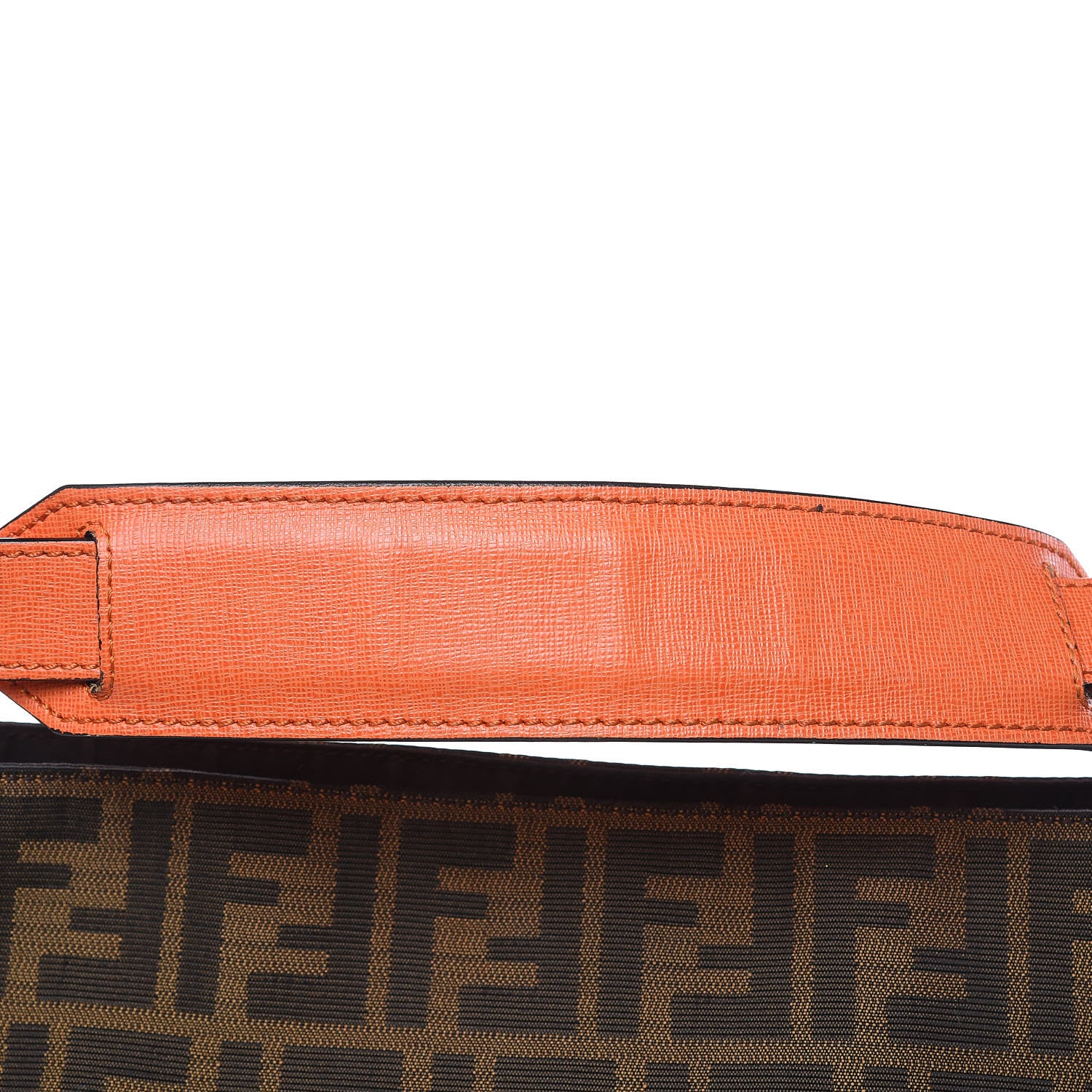 Fendi Zucca Vitello Elite Small Hobo Tobacco Orange 10 of 11