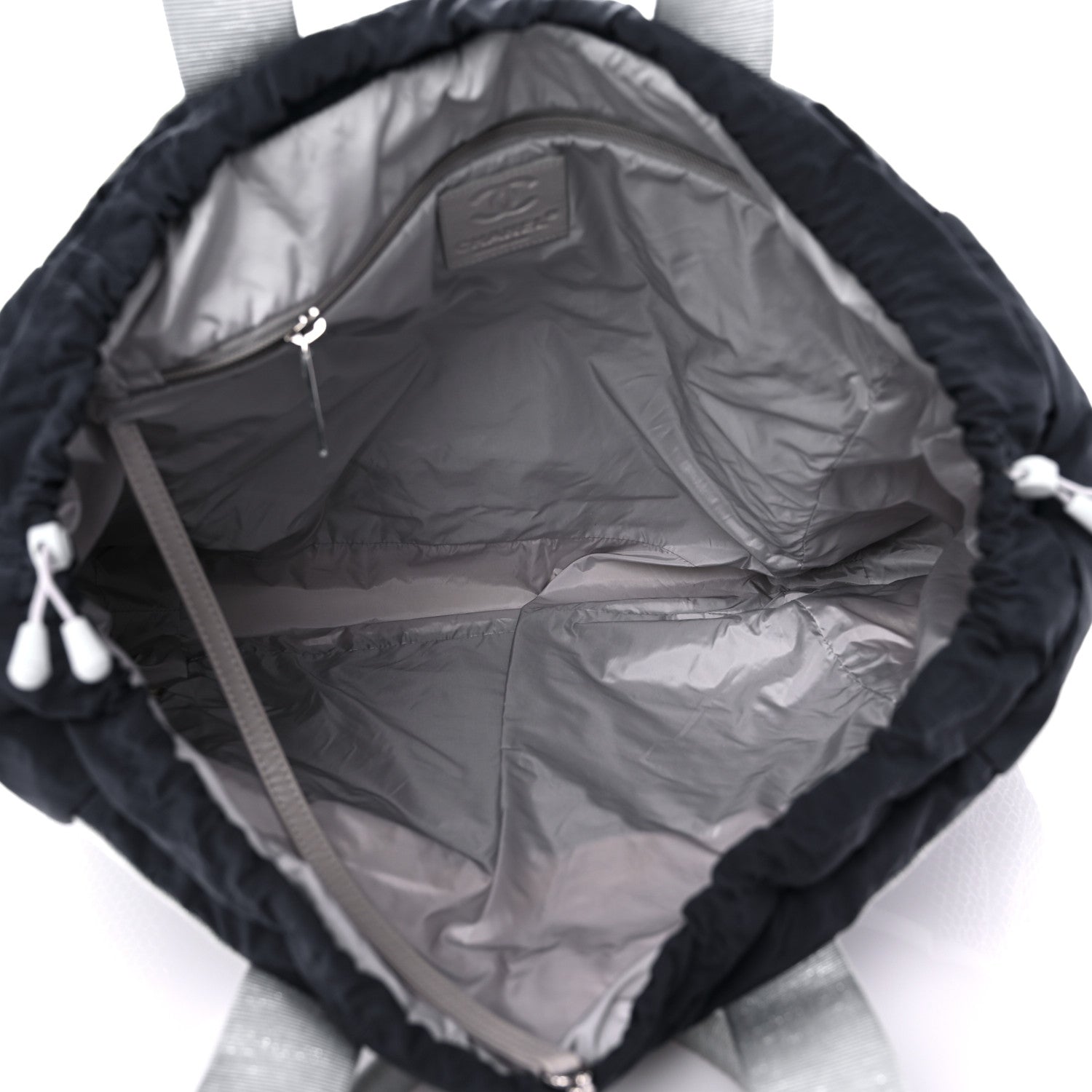 Chanel Nylon Sport Tote Navy White 5 of 18