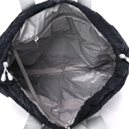 Chanel Nylon Sport Tote Navy White 5 of 18