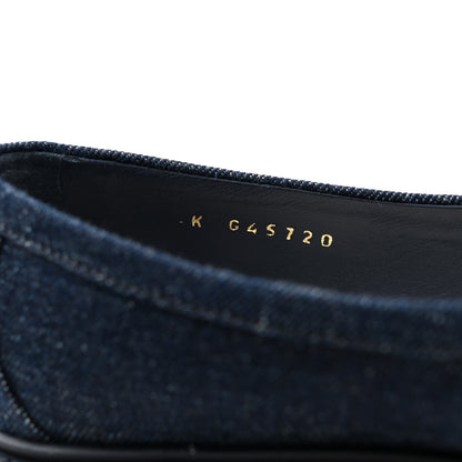 Chanel Denim CC Turnlock Loafers 36.5 Dark Blue 8 of 8
