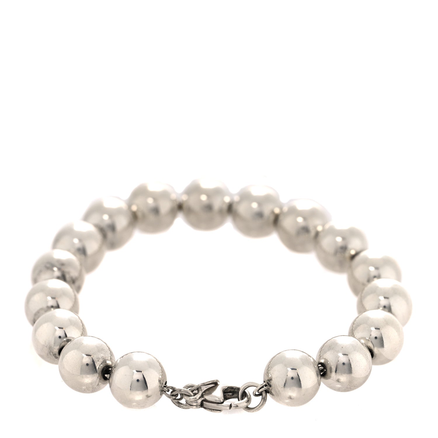Tiffany Sterling Silver 10mm Hardwear Ball Bracelet 2 of 5