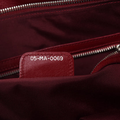 Christian Dior Lambskin Cannage Medium Granville Tote Red 10 of 11