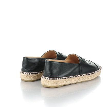 Chanel Lambskin CC Espadrilles 37 Black 4 of 9