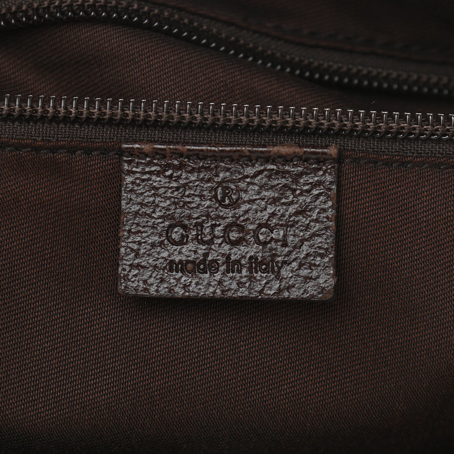 Monogram Medium Half Moon Hobo Dark Brown