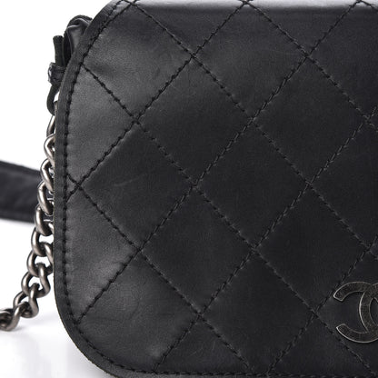 Chanel Calfskin Stitched Small Highlander Messenger Black 11 of 15