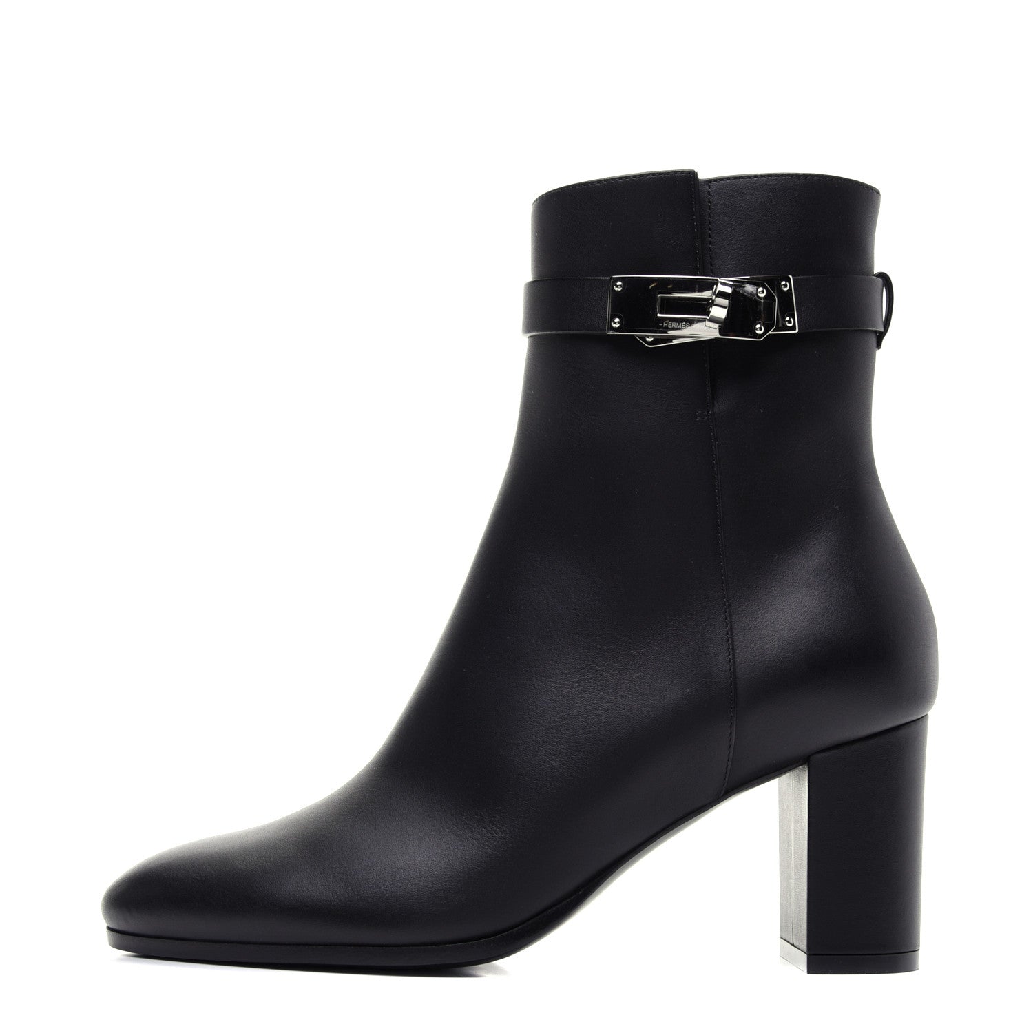Hermes Calfskin Saint Germain Ankle Boots 37 Black 1 of 13