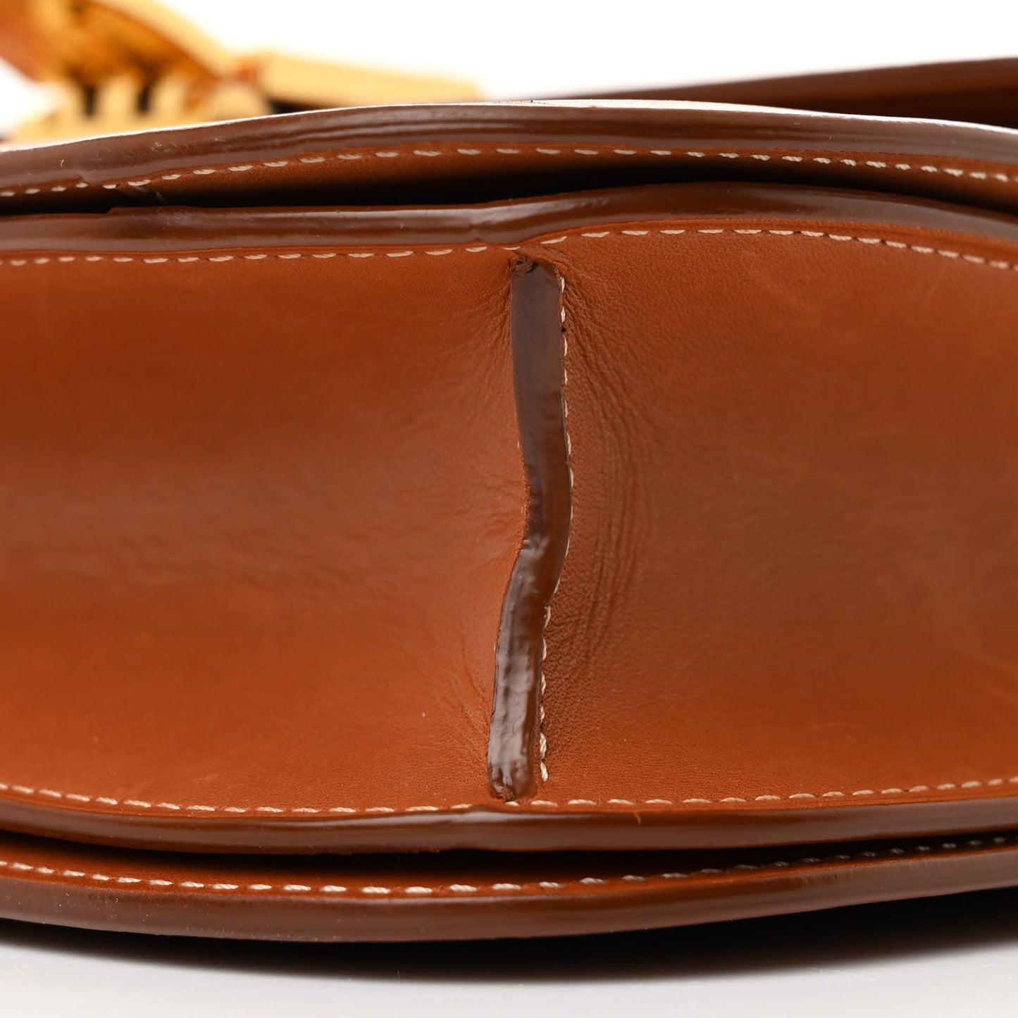 Natural Calfskin Medium Classic Box Flap Bag Tan