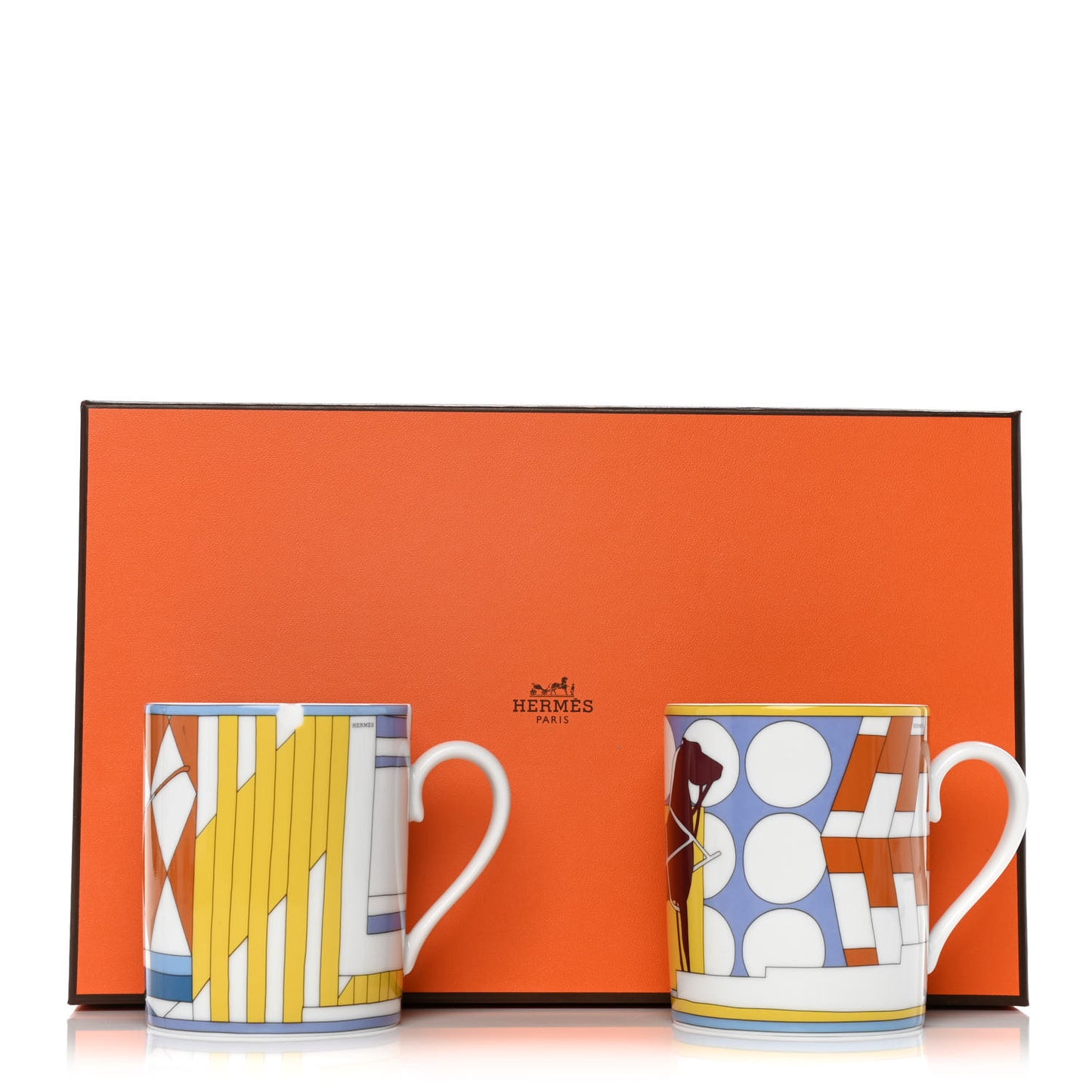 Porcelain Promenade Au Faubourg Mug Set of 2