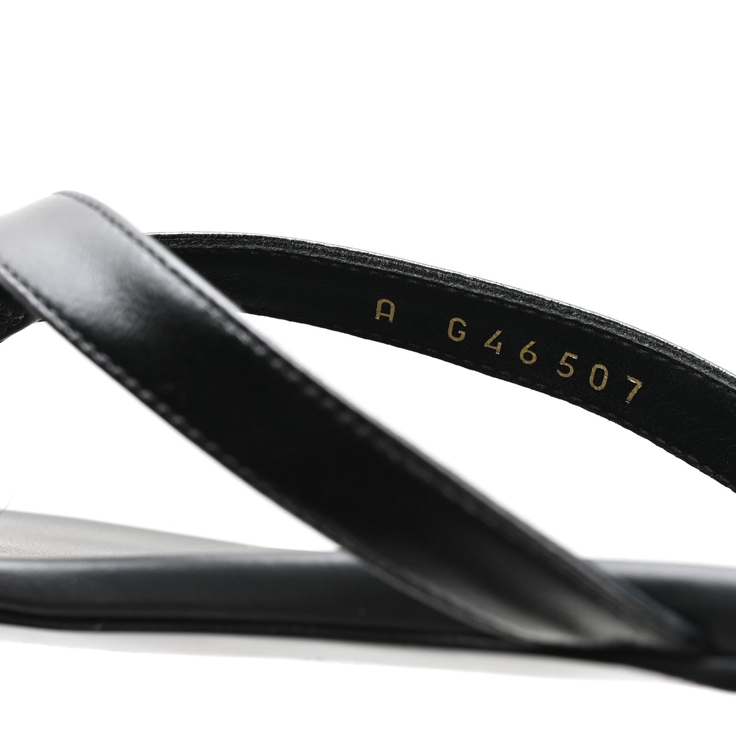 Chanel Shiny Lambskin Crystal CC Thong Sandals 37.5 Black 8 of 9