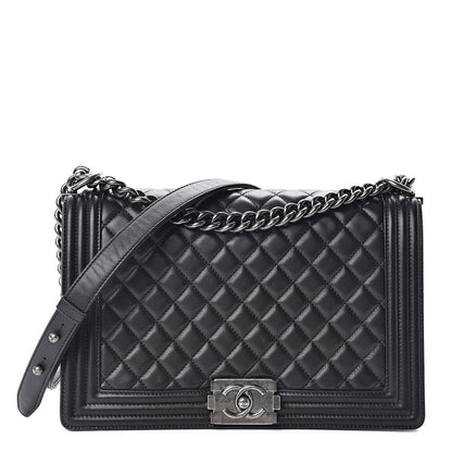 Chanel Lambskin Quilted New Medium Boy Flap Black 1 of 11