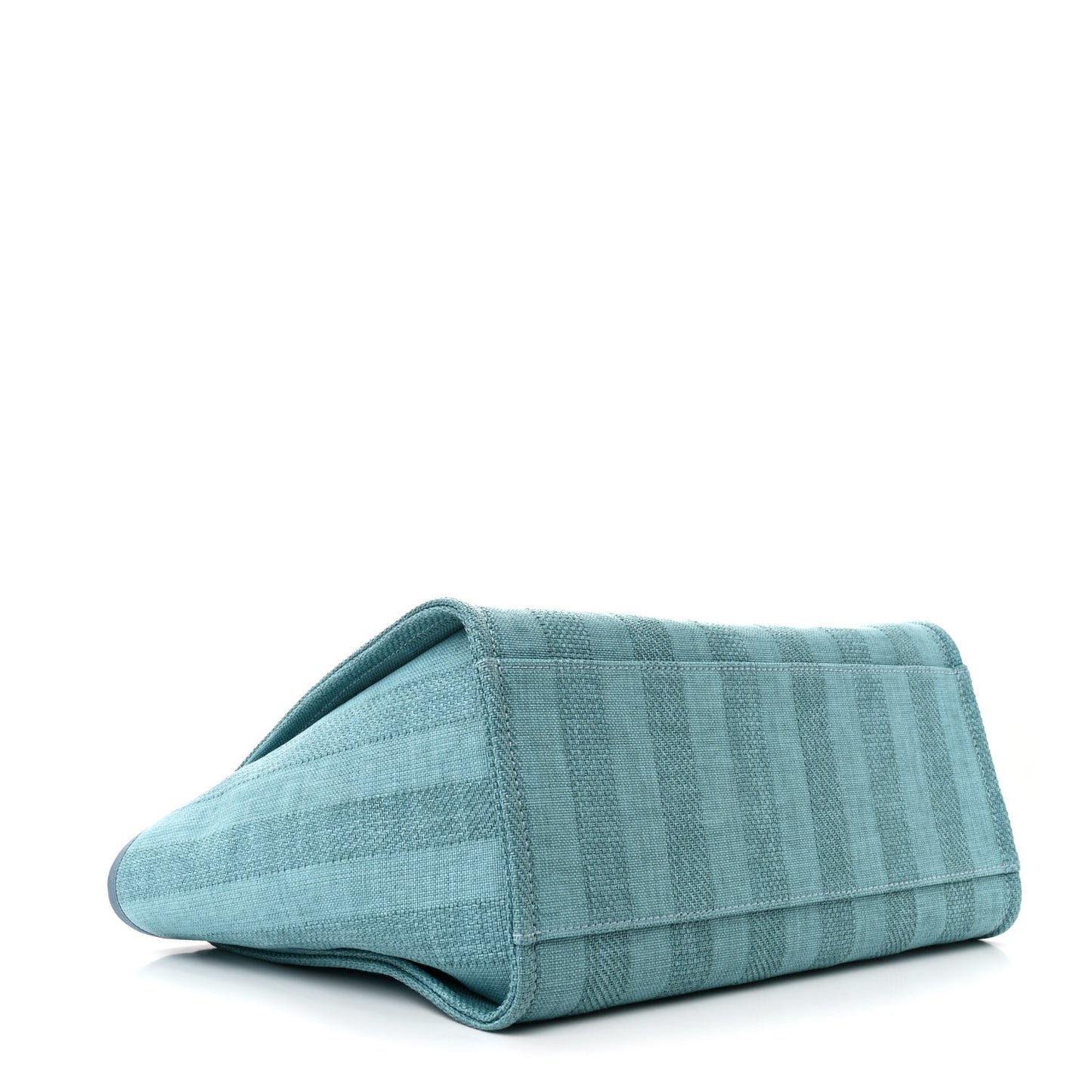 Mixed Fibers Striped Medium Deauville Tote Blue