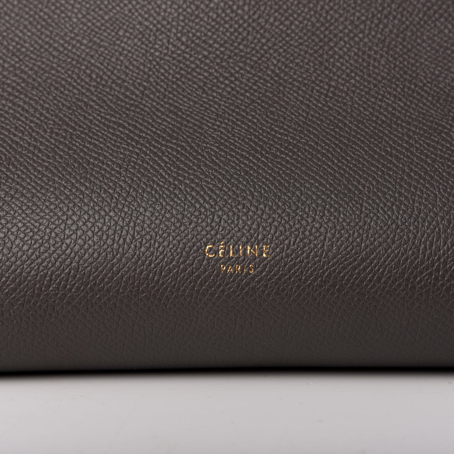 Grained Calfskin Mini Belt Bag Grey