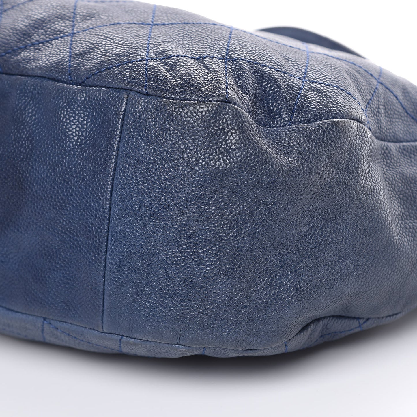 Caviar Quilted Simply CC Hobo Blue