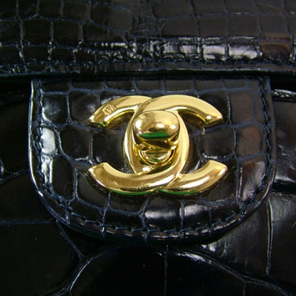 Chanel Alligator Jumbo Classic Flap Black 8 of 12