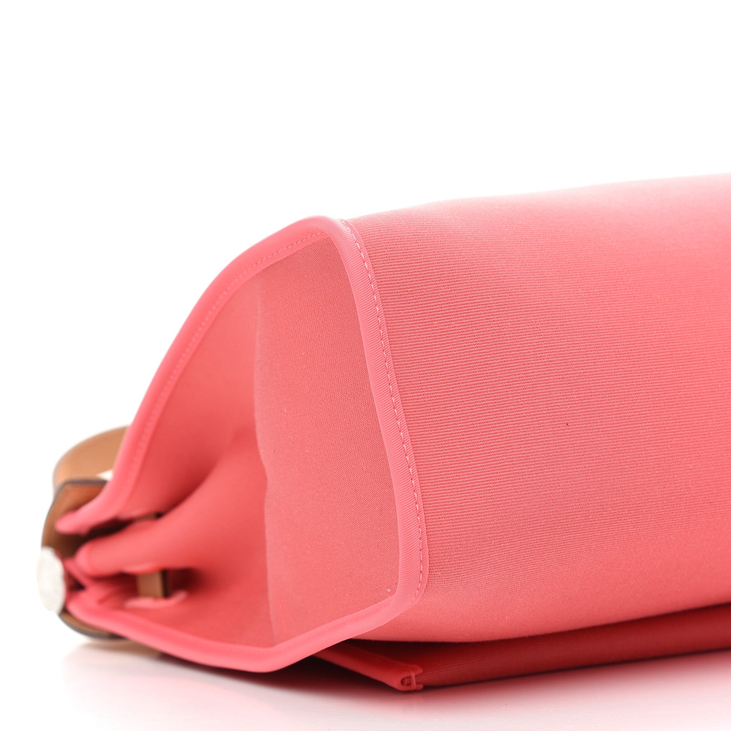 Hermes Vache Hunter Toile Herbag Zip 31 PM Rose Azalee Natural 9 of 10