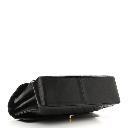 Chanel Lambskin Quilted Jumbo Double Sided Flap Black 4 of 12